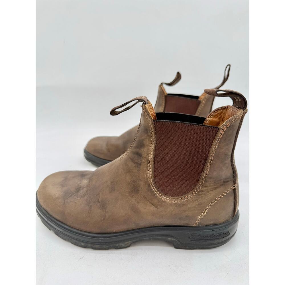 Blundstone Rustic Brown 585 Leather Pull-On Chelsea Boots Women's Size 7.5 - Picture 6 of 10